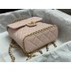 Chanel CHAIN BACKPACK Grained Calfskin & Gold-Tone Metal AS4490 Pink A