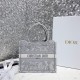 SMALL Dior BOOK TOTE Toile de Jouy Embroidery Grey High