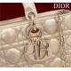 LADY D-JOY BAG MEDIUM Cannage Lambskin Gold High