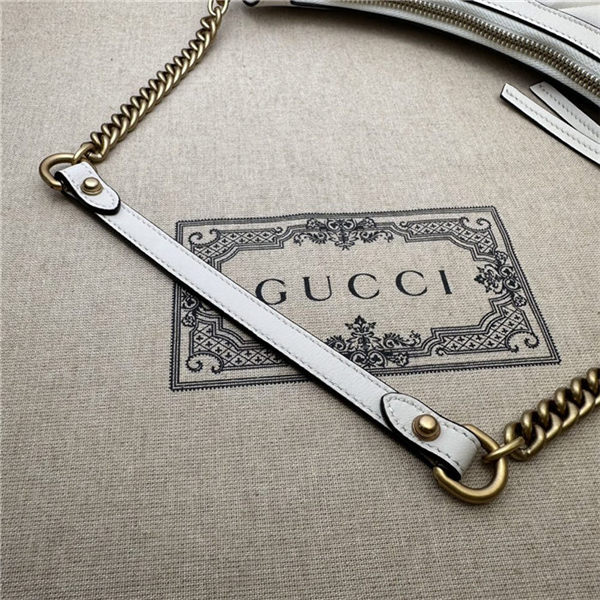 Gucci GG MARMONT SMALL SHOULDER BAG 777263 White High