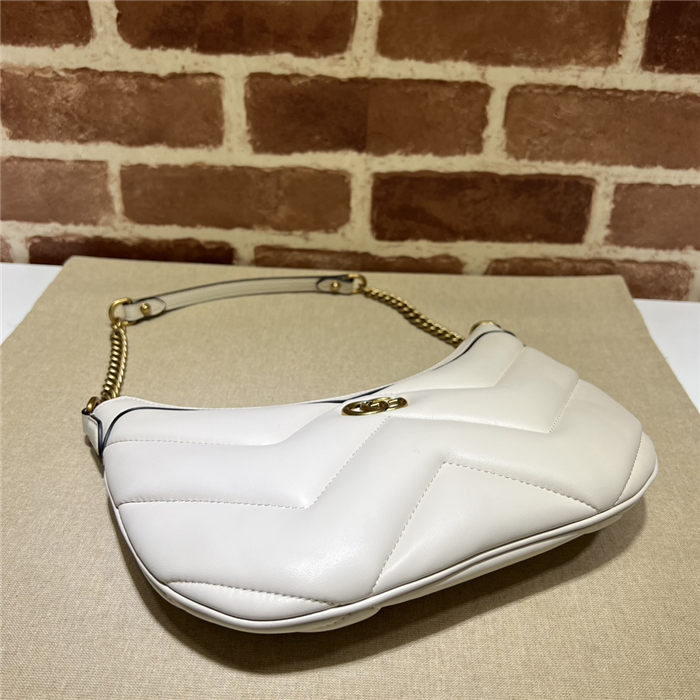 Gucci GG MARMONT SMALL SHOULDER BAG 777263 White High