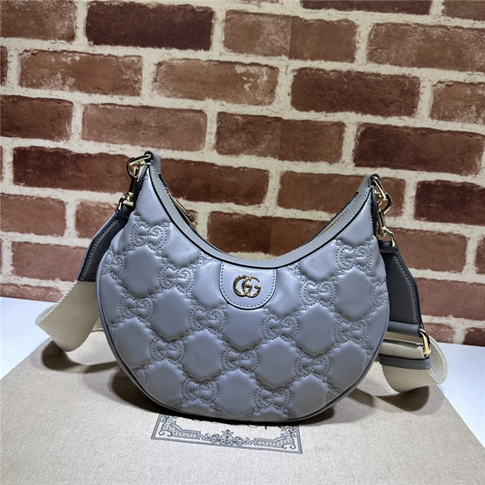 Gucci GG MATELASSÉ SMALL SHOULDER BAG 739709 Grey High