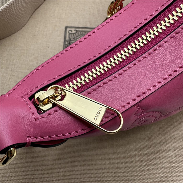 Gucci GG MATELASSÉ SMALL SHOULDER BAG 739709 Fuchsia High