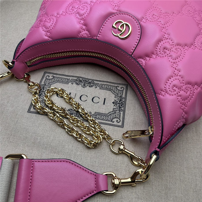 Gucci GG MATELASSÉ SMALL SHOULDER BAG 739709 Fuchsia High