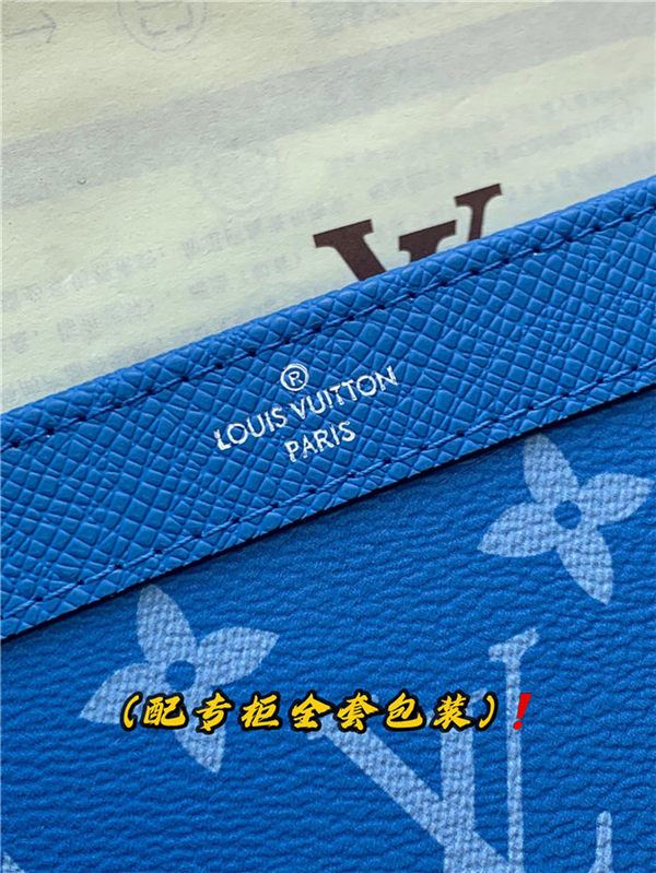 Louis Vuitton Gaston Wearable Wallet M81124 Blue High