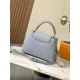 Louis Vuitton Capucines BB Bag Taurillon Leather M23280 Grey Blue High