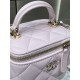 Chanel SMALL VANITY WITH CHAIN AP2198 Lambskin & Gold-Tone Metal Pink High