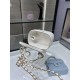 Chanel SMALL VANITY WITH CHAIN AP2198 Lambskin & Gold-Tone Metal White High