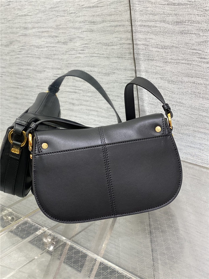 Dior Small CD Besace Bag Calfskin Black High