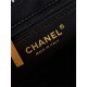 Chanel MINI SHOPPING BAG AS4416 Cotton Tweed & Gold-Tone Metal Black High