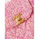 Chanel MINI SHOPPING BAG AS4416 Cotton Tweed & Gold-Tone Metal Pink High