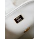 Chanel MINI FLAP BAG AS4384 Lambskin & Gold-Tone Metal White High