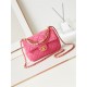 Chanel MINI FLAP BAG AS4384 Lambskin & Gold-Tone Metal Pink High