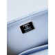 Chanel MINI FLAP BAG AS4385 Lambskin & Gold-Tone Metal Blue High