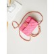 Chanel MINI FLAP BAG AS4385 Lambskin & Gold-Tone Metal Pink High