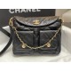 Chanel Hobo handbag AS4743 Shiny calfskin & gold-tone metal Black High