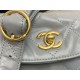 Chanel Hobo handbag AS4743 Shiny calfskin & gold-tone metal Blue High