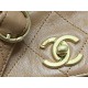 Chanel Large Hobo handbag As4668 Shiny calfskin & gold-tone metal Caramel High