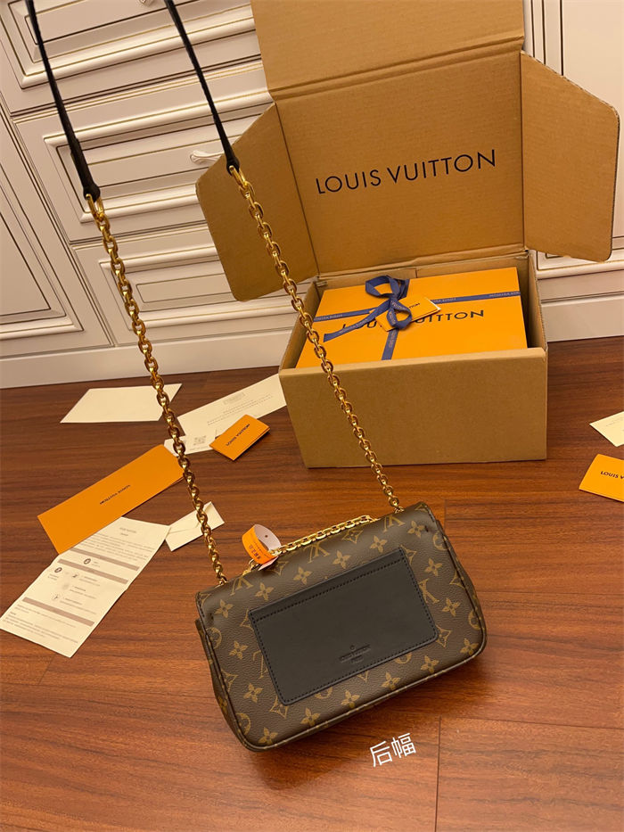 Louis Vuitton MARCEAU chain handbag Monogram coated canvas and cowhide leather M46126 Top