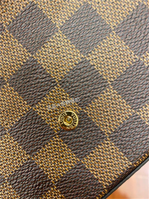 Louis Vuitton Felicie Pochette Chain Wallet Damier Ebene Canvas N63032 Top