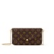 Louis Vuitton Felicie Pochette Chain Wallet Monogram Canvas M61276 Top