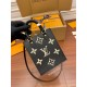 Louis Vuitton PETIT SAC PLAT Monogram Empreinte embossed supple grained cowhide leather Black M57937 Top