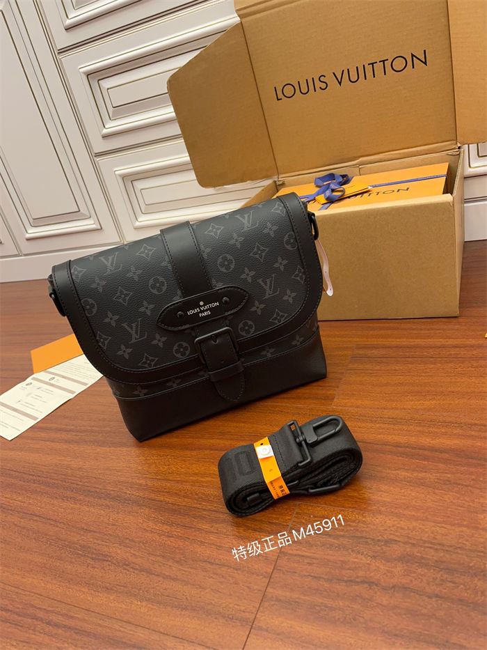 Louis Vuitton SAUMUR MESSENGER Monogram Eclipse M45911 Top