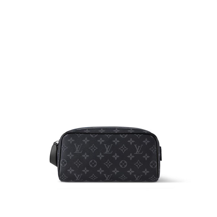 Louis Vuitton DOPP KIT TOILET POUCH Monogram Eclipse coated canvas M46354 Top