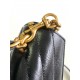 COLLEGE MINI CHAIN BAG IN SHINY CRACKLED LEATHER Black High