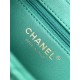 Chanel MINI SHOPPING BAG AS4416 Shiny Aged Calfskin & Gold-Tone Metal Green-Lt High