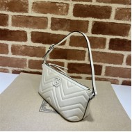 GG Marmont shoulder bag Leather 739166 White-White High