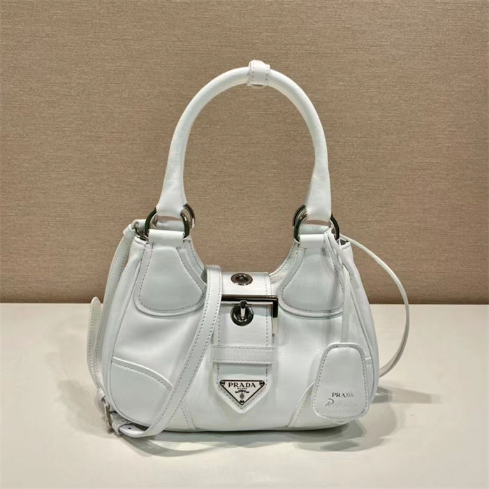 Prada Moon padded nappa-leather bag 1BA381 White High