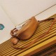 Prada Moon padded nappa-leather bag 1BA381 Caramel High