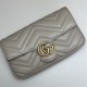 GG MARMONT MINI BAG With Card Case 751526 Grey High