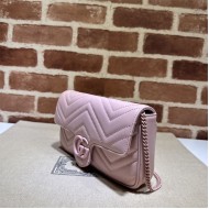 GG MARMONT MINI BAG With Card Case 751526 Pink High