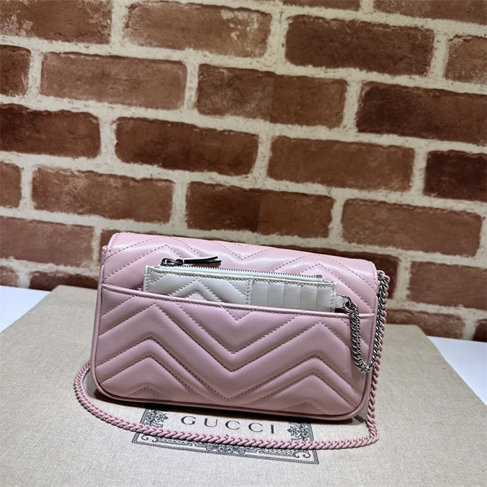 GG MARMONT MINI BAG With Card Case 751526 Pink High