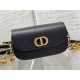 Small 30 Montaigne Avenue Bag Box Calfskin Black High