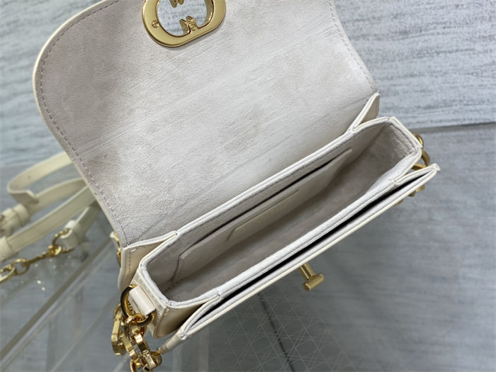 Small 30 Montaigne Avenue Bag Box Calfskin Ivory High