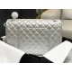 Chanel XXL Small Bag Metallic Lambskin Silver High