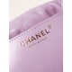 Chanel 22 MINI HANDBAG Shiny Calfskin Purple & Gold-Tone Metal AS3980 High