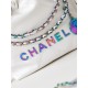 Chanel 22 MINI HANDBAG Shiny Calfskin White & Rainbow Metal AS3980 High