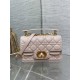 Small Dior Jolie Top Handle Bag Cannage Calfskin Pink High