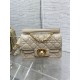 Small Dior Jolie Top Handle Bag Cannage Calfskin Beige High