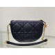 Diorstar Callisto Bag Macrocannage Lambskin Black High