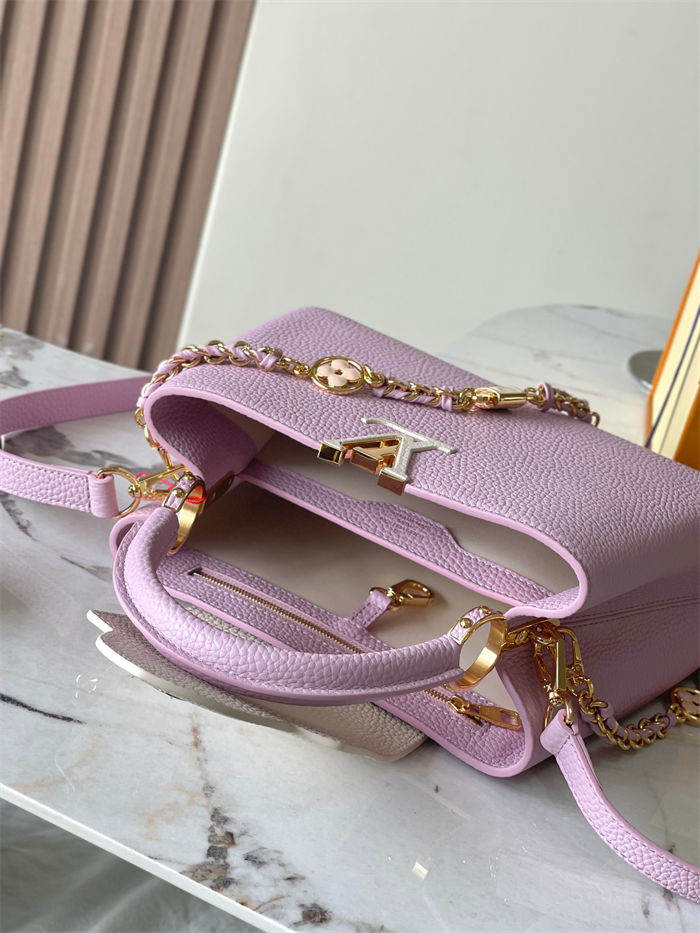 Louis Vuitton Capucines BB Bag Taurillon Leather M23950 Purple High