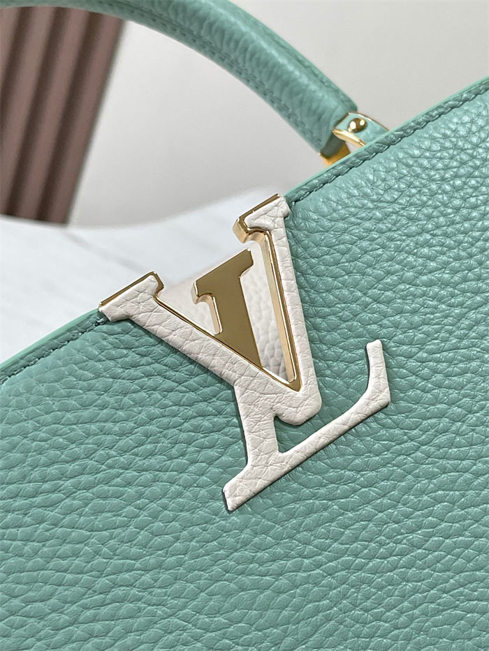 Louis Vuitton Capucines MM Bag Taurillon Leather M24471 Green High