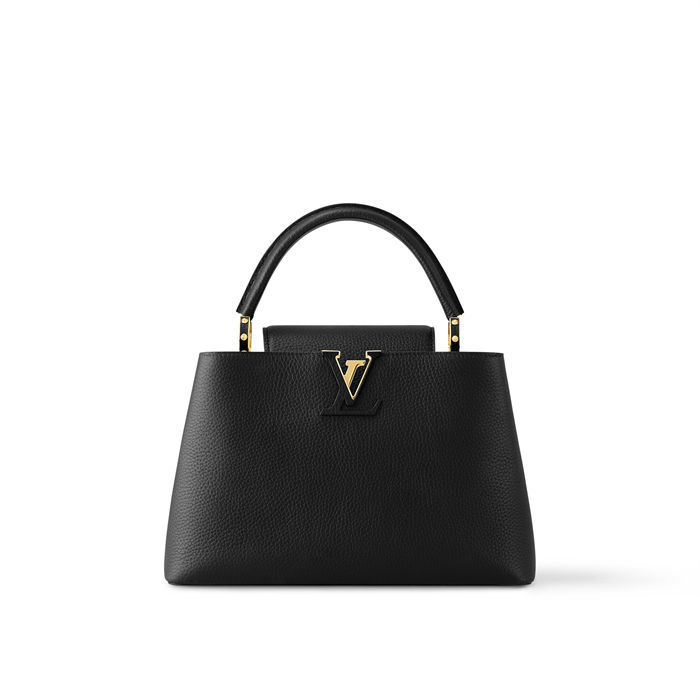 Louis Vuitton CAPUCINES MM Taurillon Leather Black M42259 Top