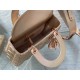 SMALL LADY Dior MY ABCDior BAG Cannage Lambskin Iridescent Metallic Rose Gold-Tone High