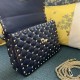 Valentino Spike Medium Bag Lambskin Navy High