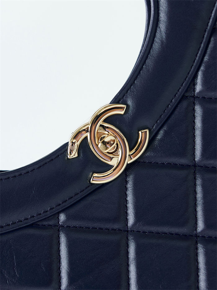 Chanel 31 SHOPPING BAG Large AS1010 Calfskin & Gold-Tone Metal Navy A